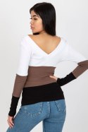 Bluzka Model RV-BZ-8429.35X White/Black - Rue Paris Rue Paris
