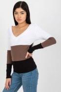 Bluzka Model RV-BZ-8429.35X White/Black - Rue Paris Rue Paris