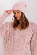 Czapka Damska Model JK-CZ-13-1.20 Light Pink - Rue Paris Rue Paris