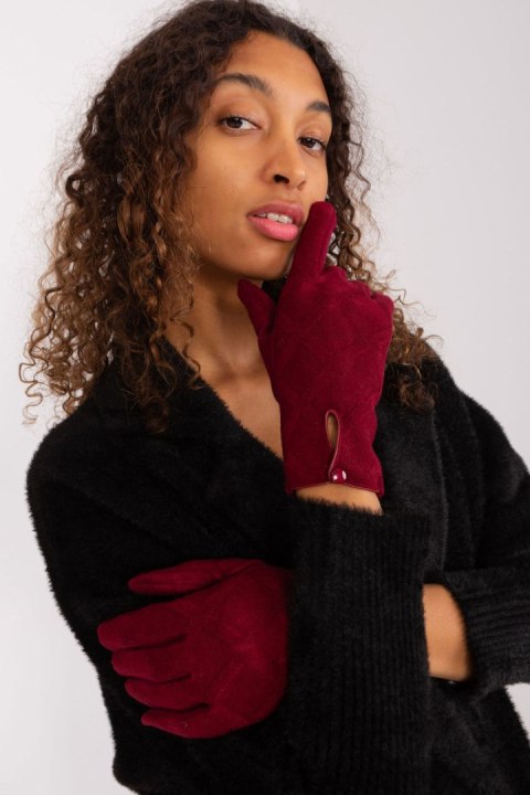 Rękawiczki Model AT-RK-239502.87 Bordo - AT AT