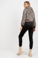 Spodnie Komplet Model WN-KMPL-2410.01P Black/Beige - Rue Paris Rue Paris