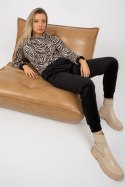 Spodnie Komplet Model WN-KMPL-2410.01P Black/Beige - Rue Paris Rue Paris