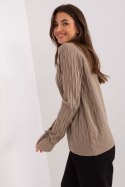Sweter Damski Model AT-SW-2326.37X Dark Beige - AT AT