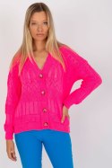Sweter Damski Model LC-SW-8022.04P Fluo Pink - Rue Paris Rue Paris