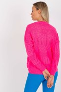 Sweter Damski Model LC-SW-8022.04P Fluo Pink - Rue Paris Rue Paris