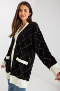 Sweter Kardigan Model LC-SW-0258.03P Black - Rue Paris Rue Paris