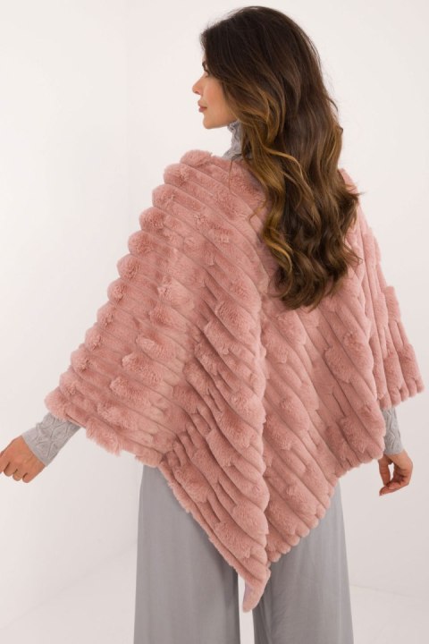 Sweter Ponczo Model AT-PN-2347.88 Dark Pink - AT AT Sweter Ponczo Model AT-PN-2347.88 Dark Pink - AT AT