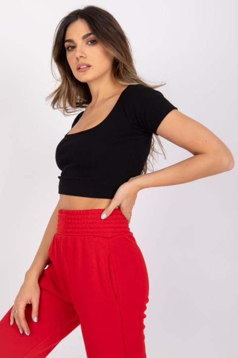 T-shirt Damski Model RV-TS-7538.12P Black - Rue Paris Rue Paris T-shirt Damski Model RV-TS-7538.12P Black - Rue Paris Rue Paris