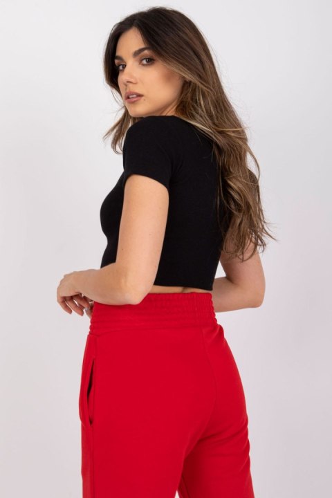 T-shirt Damski Model RV-TS-7538.12P Black - Rue Paris Rue Paris T-shirt Damski Model RV-TS-7538.12P Black - Rue Paris Rue Paris