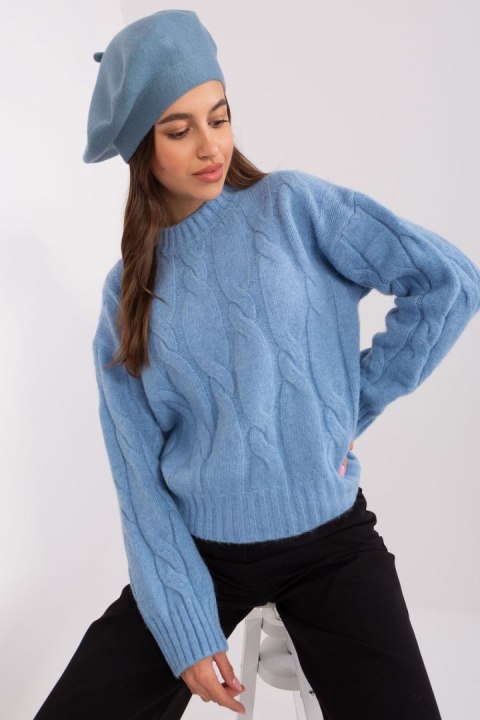 Beret Model AT-CZ-231305.85P Grey/Blue - AT AT