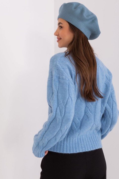 Beret Model AT-CZ-231305.85P Grey/Blue - AT AT