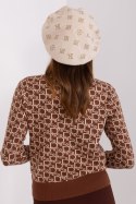 Beret Model AT-CZ-2318.26 Light Beige - AT AT Beret Model AT-CZ-2318.26 Light Beige - AT AT
