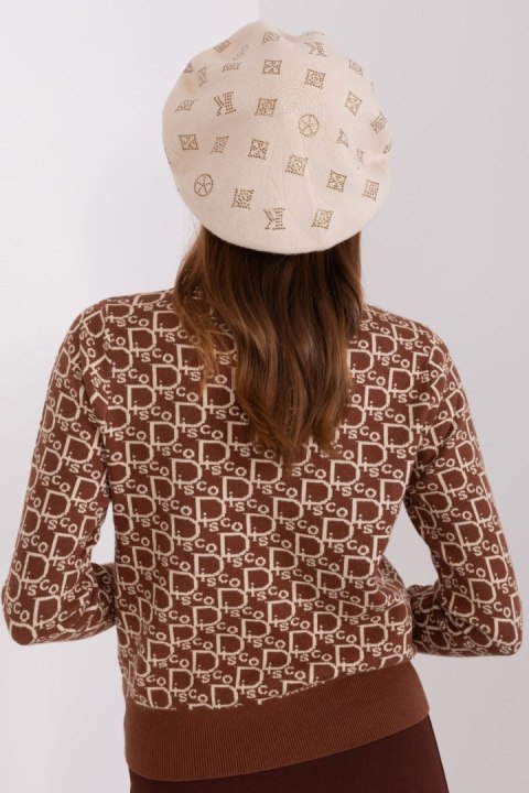 Beret Model AT-CZ-2318.26 Light Beige - AT AT Beret Model AT-CZ-2318.26 Light Beige - AT AT