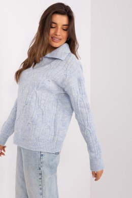 Sweter Damski Model AT-SW-2349-2.27 Light Blue - AT AT