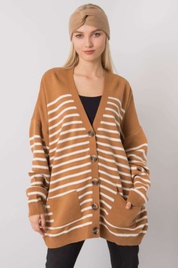 Sweter Kardigan Model FE-SW-3346.56P Camel - Fame Fame