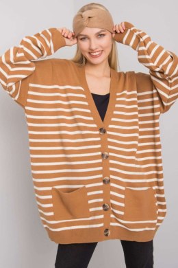 Sweter Kardigan Model FE-SW-3346.56P Camel - Fame Fame