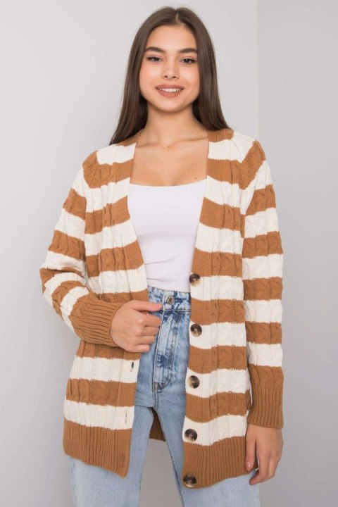 Sweter Kardigan Model FE-SW-3358.13 Camel - Fame Fame Sweter Kardigan Model FE-SW-3358.13 Camel - Fame Fame