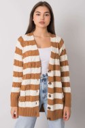 Sweter Kardigan Model FE-SW-3358.13 Camel - Fame Fame
