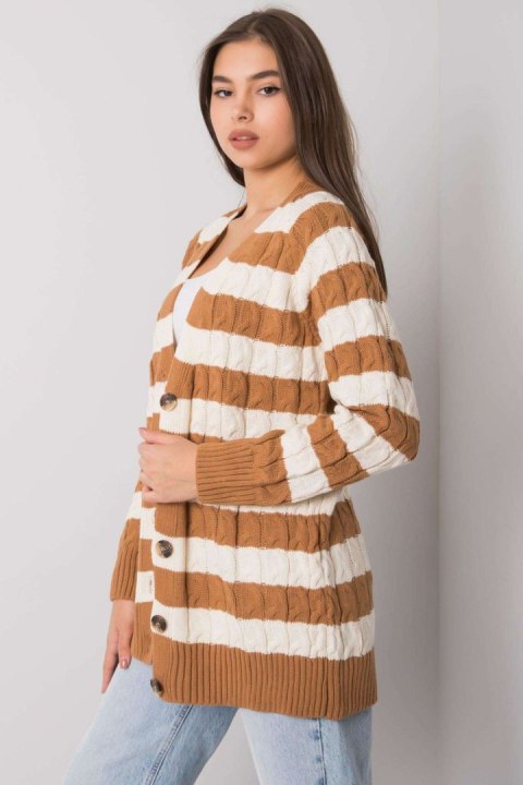 Sweter Kardigan Model FE-SW-3358.13 Camel - Fame Fame Sweter Kardigan Model FE-SW-3358.13 Camel - Fame Fame