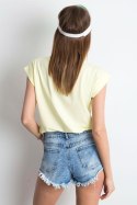 T-shirt Damski Model RV-TS-4833.24P Light Yellow - BFG BFG