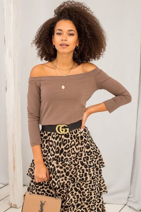 Bluzka Model RV-BZ-4692.99 Brown - BFG BFG Bluzka Model RV-BZ-4692.99 Brown - BFG BFG