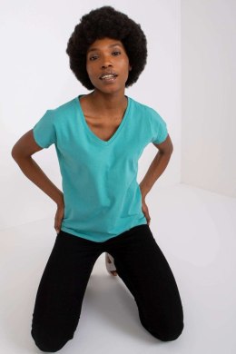 T-shirt Damski Model AP-TS-A-004 Turkus - BFG BFG