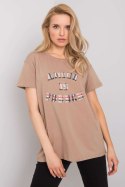 T-shirt Damski Model FA-TS-6892.88 Dark Beige - Fancy Fancy