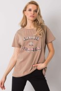 T-shirt Damski Model FA-TS-6892.88 Dark Beige - Fancy Fancy