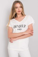 T-shirt Damski Model FA-TS-7142.37P Ecru - Fancy Fancy