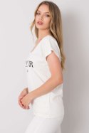 T-shirt Damski Model FA-TS-7142.37P Ecru - Fancy Fancy