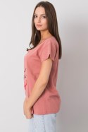 T-shirt Damski Model FA-TS-7196.74P Dark Pink - Fancy Fancy