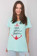 T-shirt Damski Model FA-TS-7196.74P Mint - Fancy Fancy
