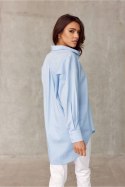 Koszula Damska Model NIE BLU0155 Blue - Roco Fashion Roco Fashion
