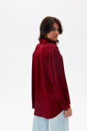 Koszula Damska Model Tessa BOR BLU0185 Bordo - Roco Fashion Roco Fashion