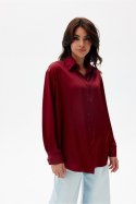 Koszula Damska Model Tessa BOR BLU0185 Bordo - Roco Fashion Roco Fashion