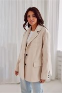 Marynarka Model Arya BEZ ZAK0018 Beige - Roco Fashion Roco Fashion