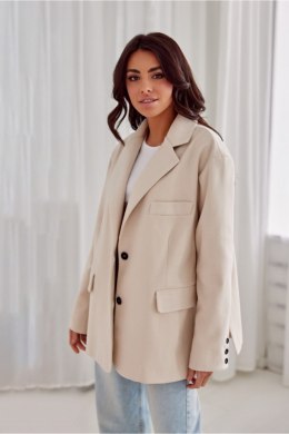 Marynarka Model Arya BEZ ZAK0018 Beige - Roco Fashion Roco Fashion
