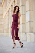 Sukienka Model Maribel BOR SUK0480 Bordo - Roco Fashion Roco Fashion