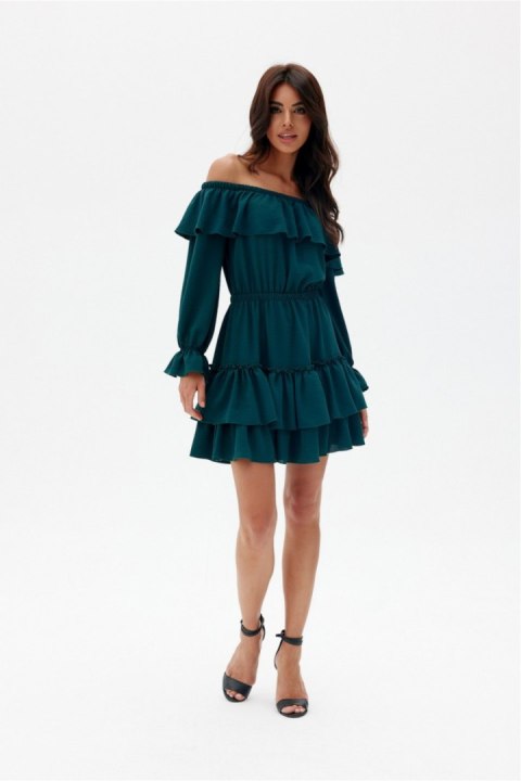 Sukienka Model Morella BUT SUK0491 Bottle Green - Roco Fashion Roco Fashion