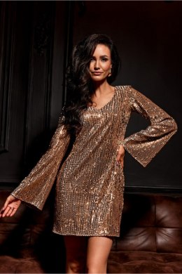 Sukienka Model Ophelia BEZ SUK0501 Beige - Roco Fashion Roco Fashion