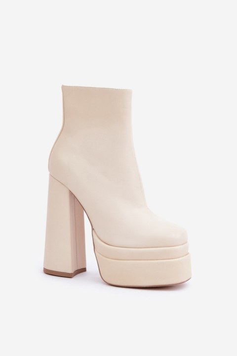 Botki Model Selahra JA-26 Light Beige - Step in style Step in style