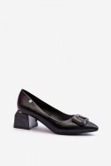 Czółenka Model Sarala 62101 Black - Step in style Step in style Czółenka Model Sarala 62101 Black - Step in style Step in style