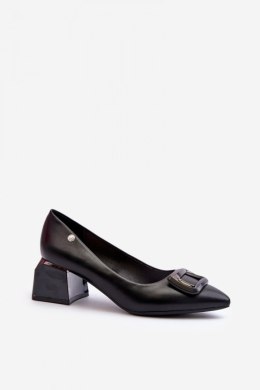 Czółenka Model Sarala 62101 Black - Step in style Step in style