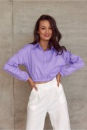 Koszula Damska Model FIO BLU0160 Violet - Roco Fashion Roco Fashion