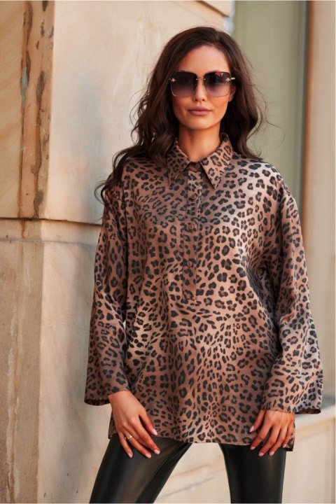 Koszula Damska Model Larisa BLU0193 W28 Multicolor - Roco Fashion Roco Fashion