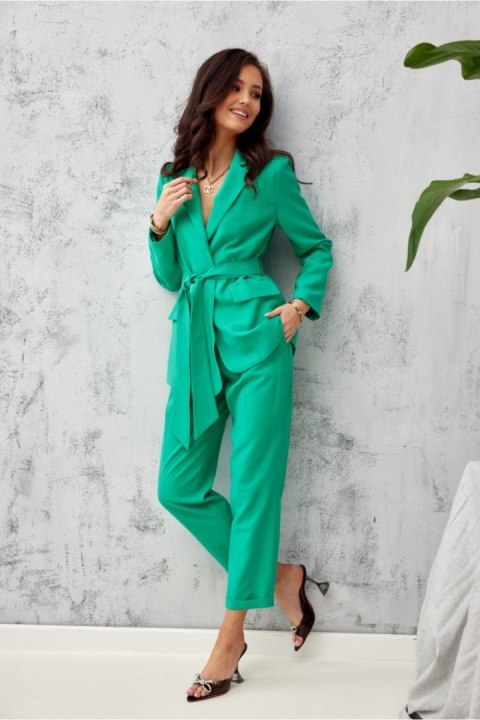 Marynarka Model ZIE 0005 Green - Roco Fashion Roco Fashion Marynarka Model ZIE 0005 Green - Roco Fashion Roco Fashion