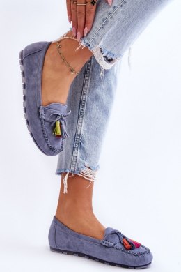 Mokasyny Model Dorine GS37 Blue - Step in style Step in style