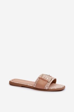 Sandał Klapki Model Taleci 1826 Beige - Step in style Step in style