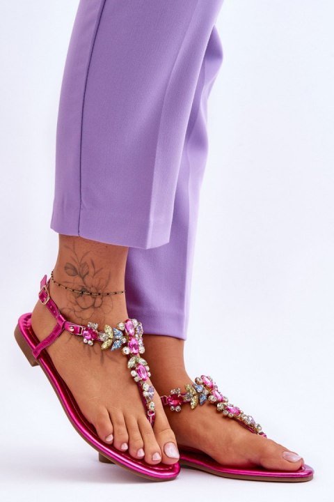 Sandały Model Lenisa H8-291 Fuksja - Step in style Step in style