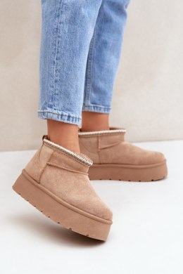 Śniegowce Model Heslania HY877-63 Beige - Step in style Step in style